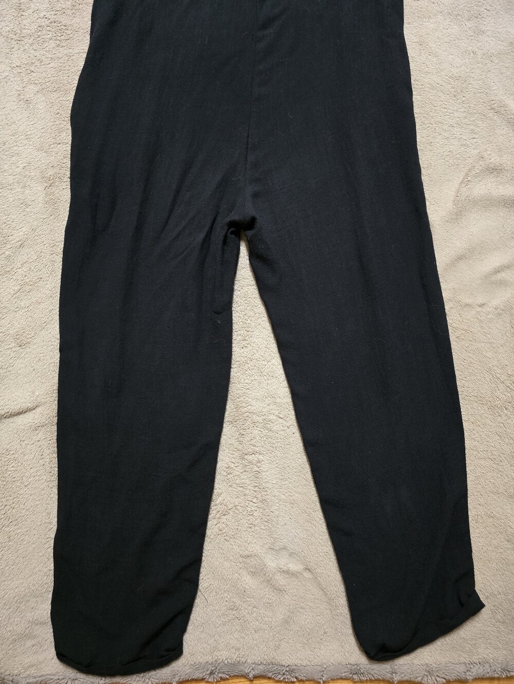 Papillon Sleeveless V-Neck Black Jumpsuit with Pockets Size Large - Picture 10 of 12